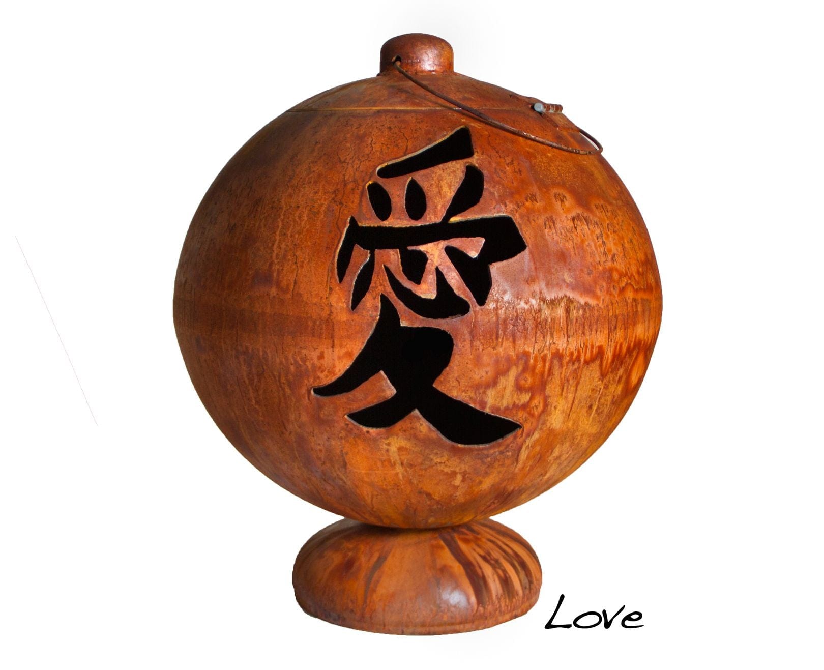 Ohio Flame 30" Fire Globe "Live, Laugh, Love" - Backyard Marketplace