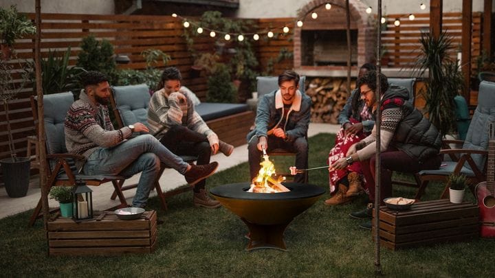 Arteflame Classic 40" Black Label Fire Pit - Low Euro Base - Backyard Marketplace