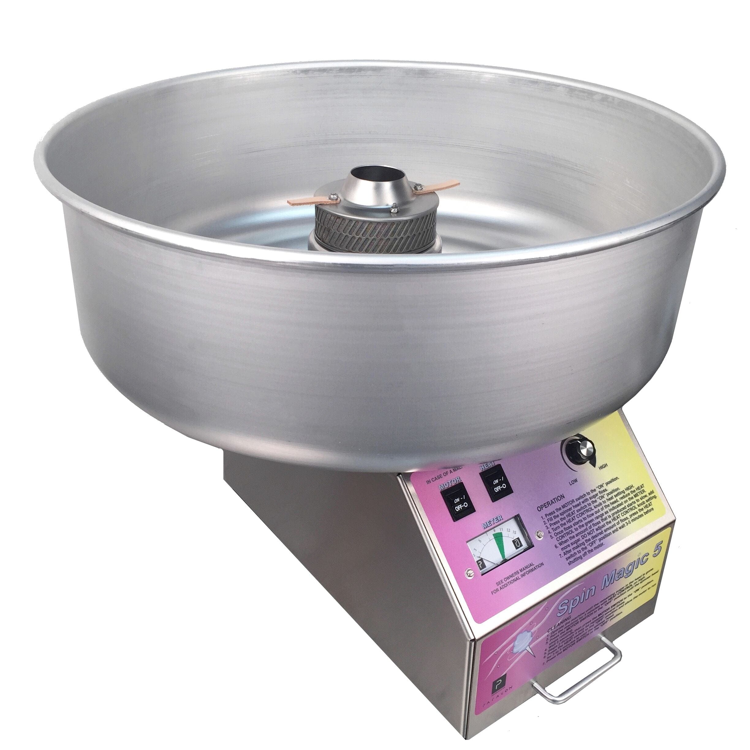 Spin Magic 5 Cotton Candy Machine with Metal Bowl - Backyard Marketplace
