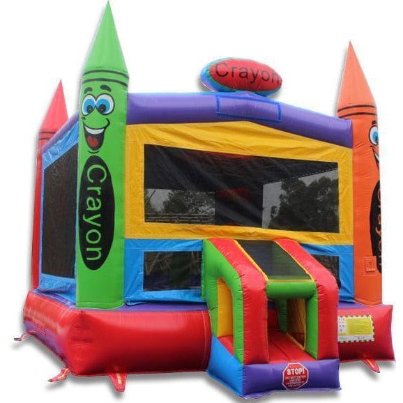 14' Crayon Commercial Moonwalk Bounce House | Inflatable Jump House