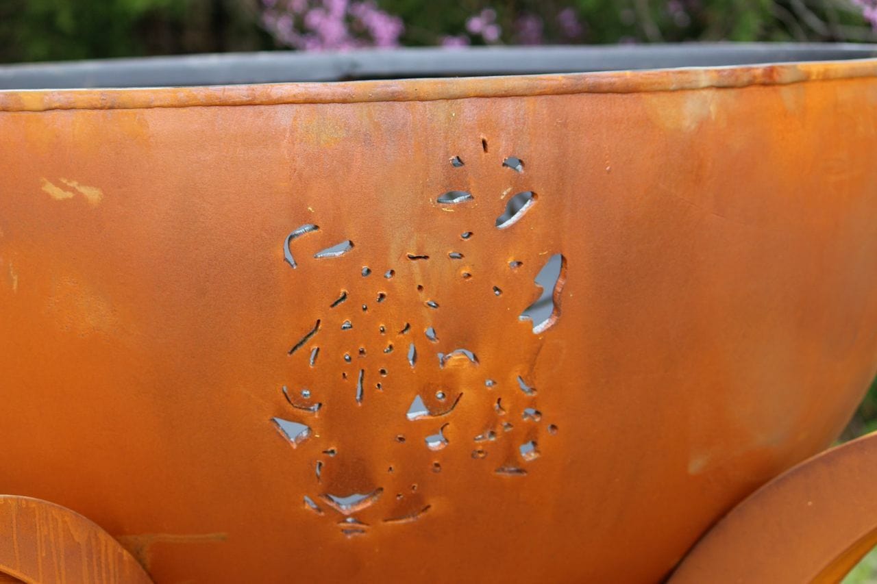 Fire Pit Art Africa's Big Five - Backyard Marketplace