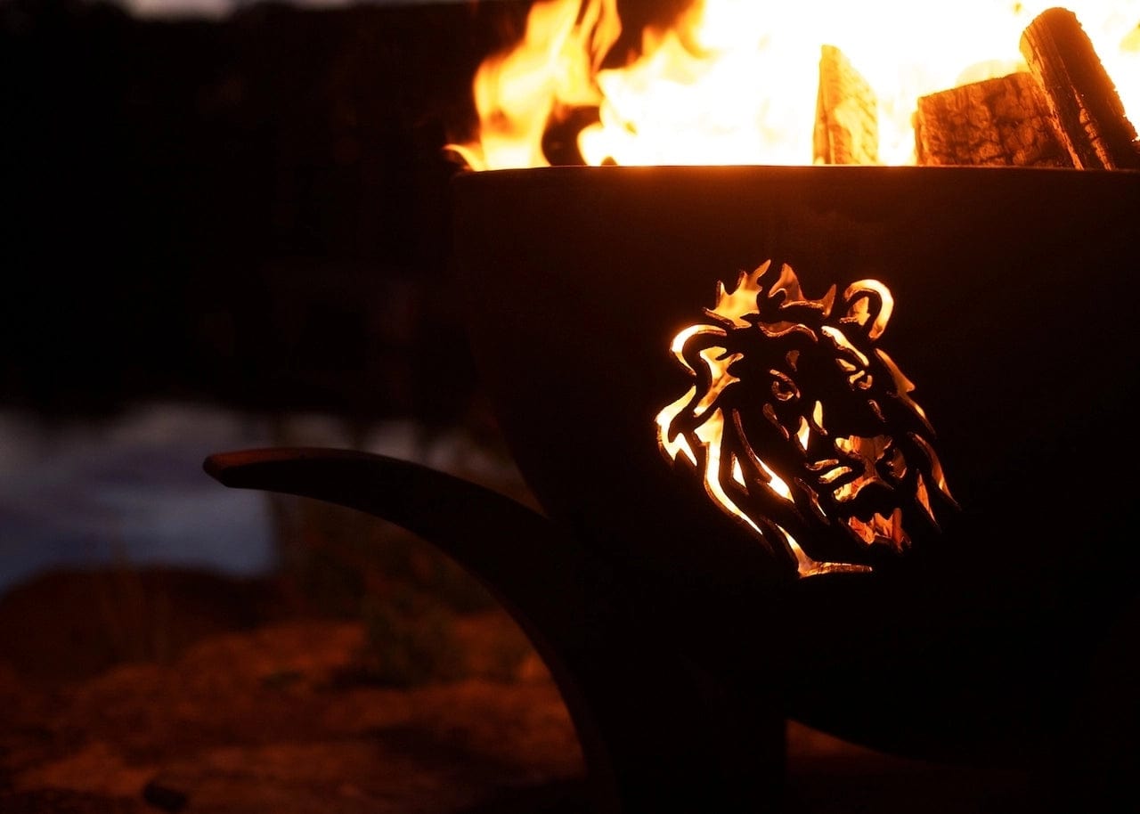 Fire Pit Art Africa's Big Five - Backyard Marketplace