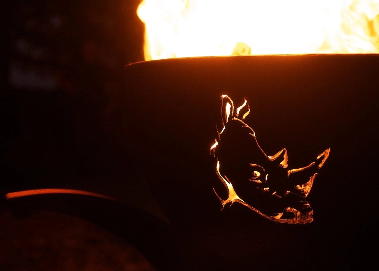 Fire Pit Art Africa's Big Five - Backyard Marketplace