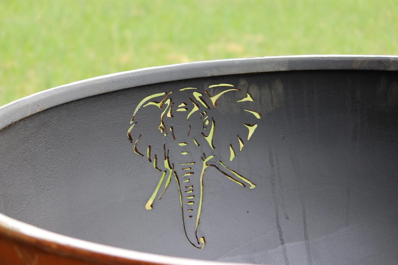 Fire Pit Art Africa's Big Five - Backyard Marketplace