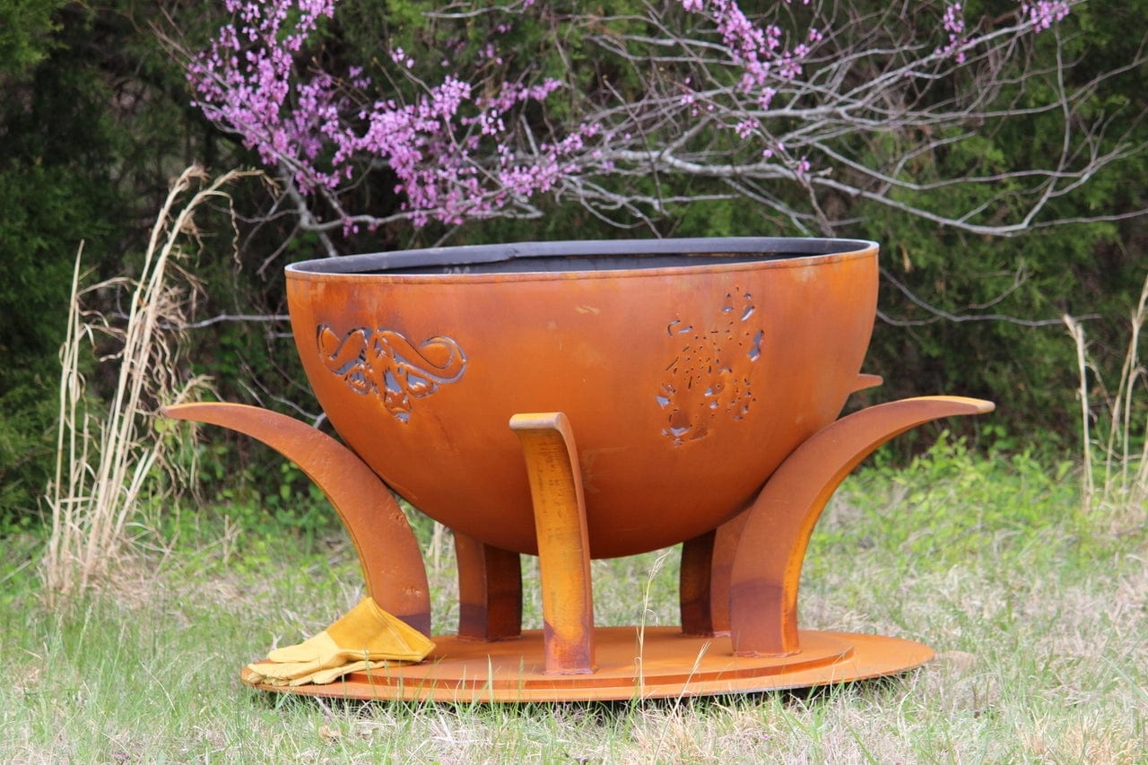 Fire Pit Art Africa's Big Five - Backyard Marketplace