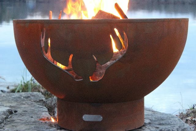 Fire Pit Art Antlers - Backyard Marketplace