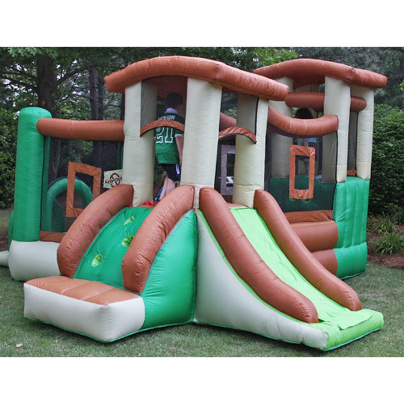 Kidwise Outdoors Clubhouse Climber Bounce House