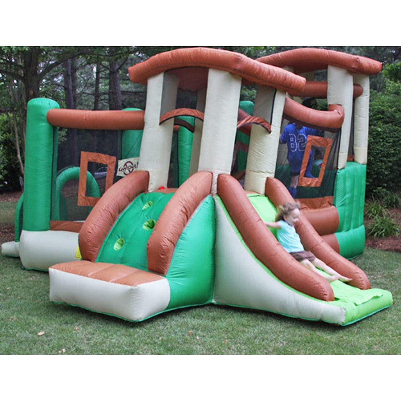 Kidwise Outdoors Clubhouse Climber Bounce House