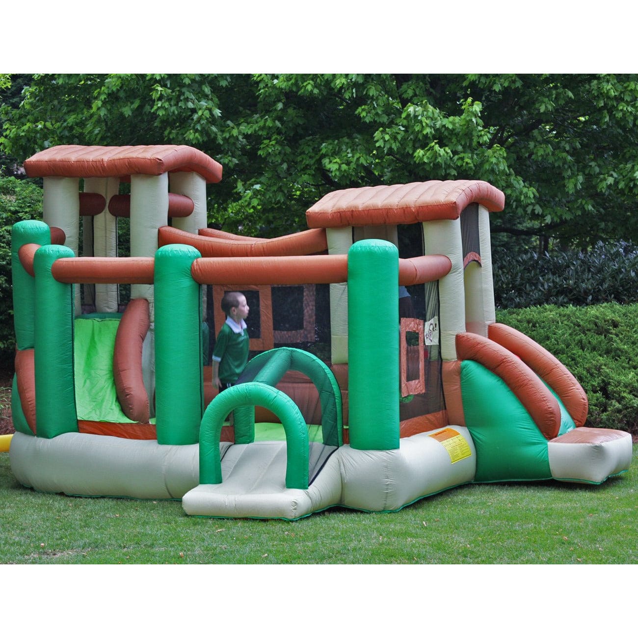 Kidwise Outdoors Clubhouse Climber Bounce House