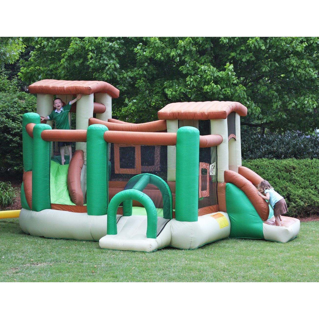Kidwise Outdoors Clubhouse Climber Bounce House