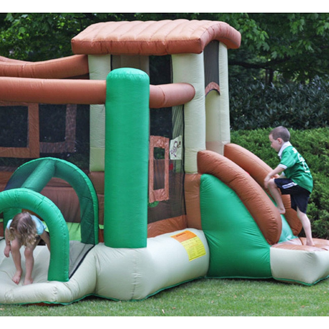 Kidwise Outdoors Clubhouse Climber Bounce House