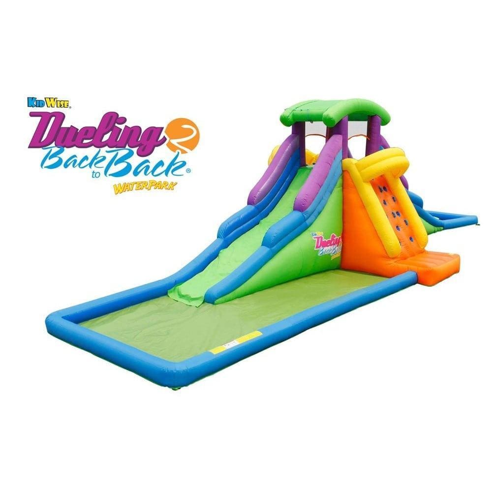 KidWise Dueling 2 Back to Back Inflatable Water Slide