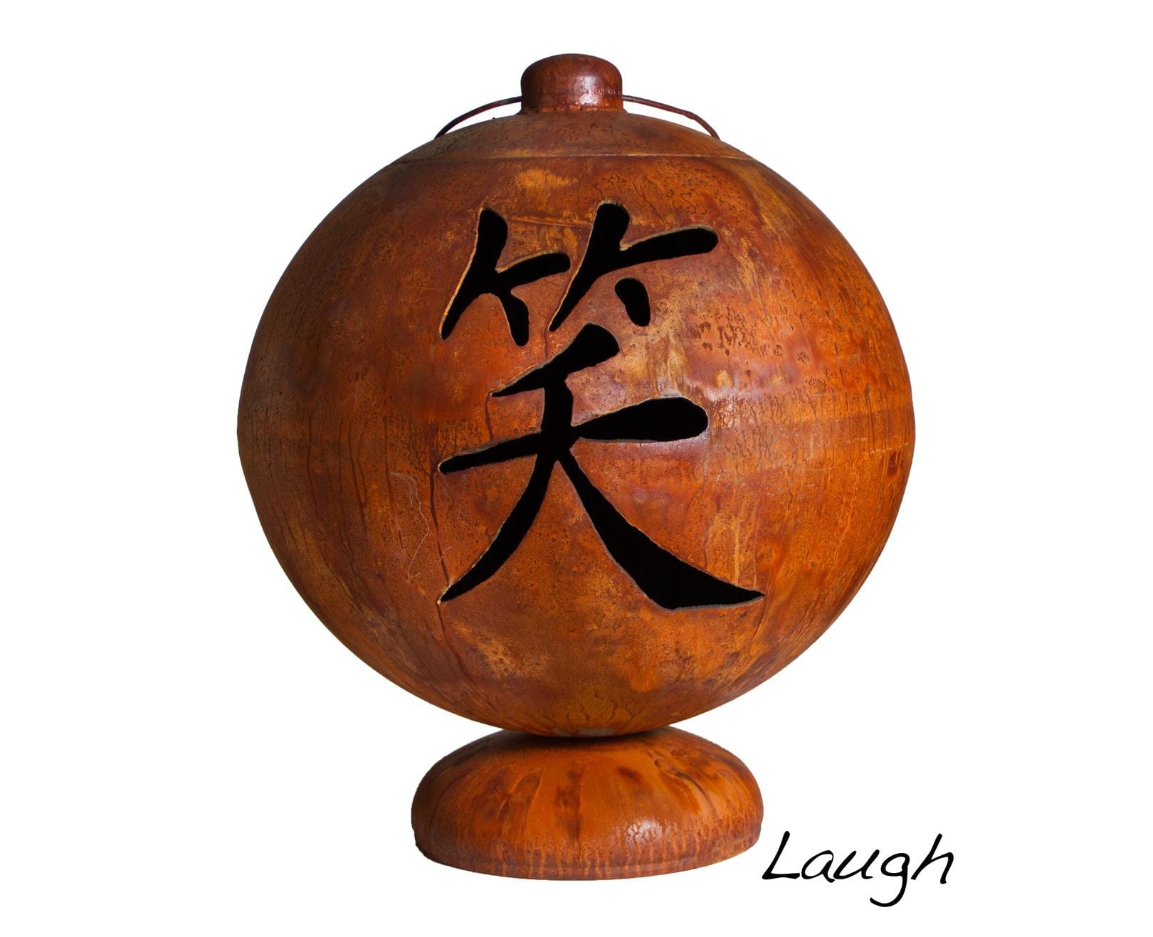 Ohio Flame 30" Fire Globe "Live, Laugh, Love" - Backyard Marketplace