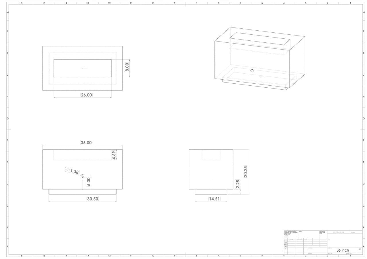 Fire Pit Art Linear 36" - Backyard Marketplace