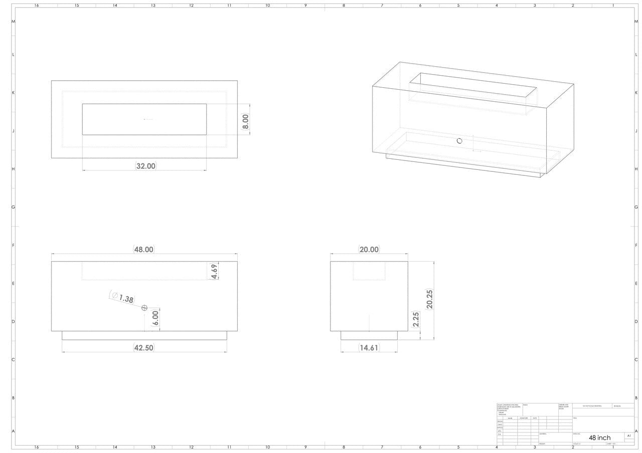 Fire Pit Art Linear 48" - Backyard Marketplace