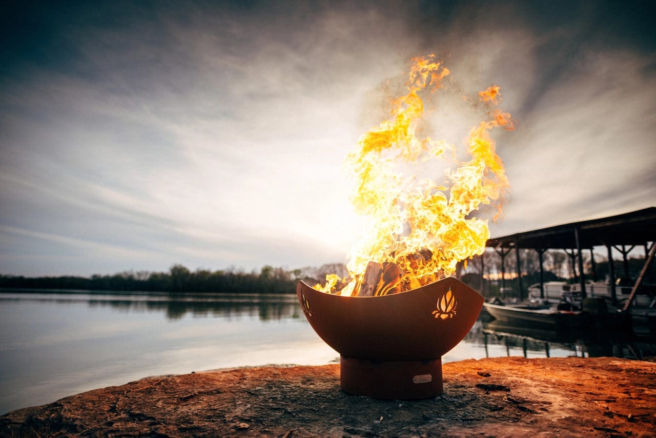 Fire Pit Art Namaste - Backyard Marketplace