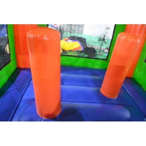 Two-Lane Tropical Bouncer Slide Combo - Dry
