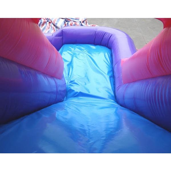 15' Pink Castle Moonwalk Combo (Bouncer & Water Slide)