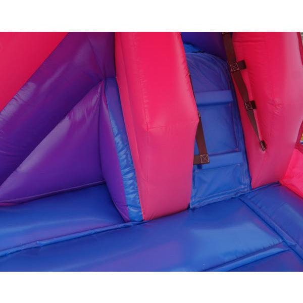 15' Pink Castle Moonwalk Combo (Bouncer & Water Slide)