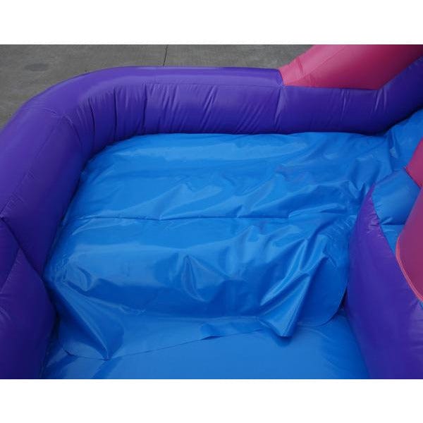 15' Pink Castle Moonwalk Combo (Bouncer & Water Slide)