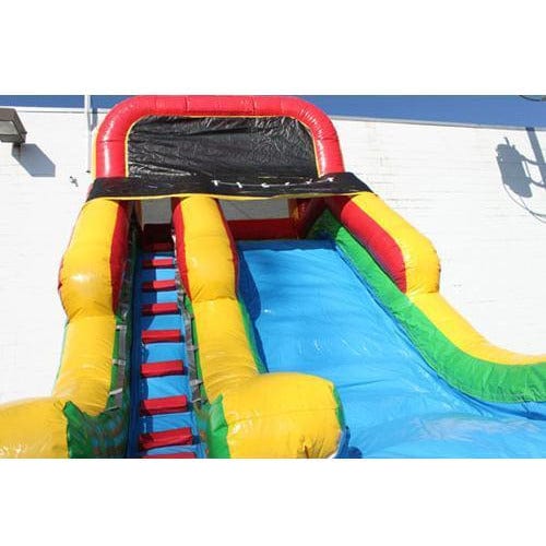 16'H Rainbow Inflatable Slide Wet n Dry - Backyard Marketplace