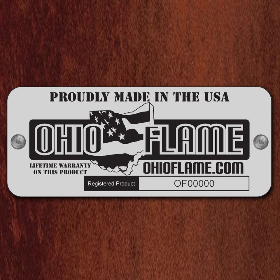 Ohio Flame 30" Fire Globe "Live, Laugh, Love" - Backyard Marketplace