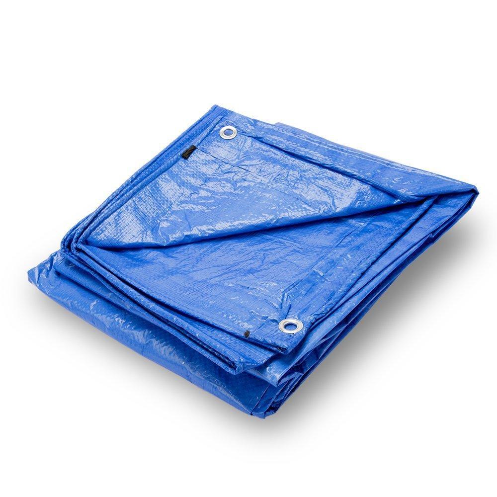Multipurpose waterproof bounce house tarp with secure tie downs