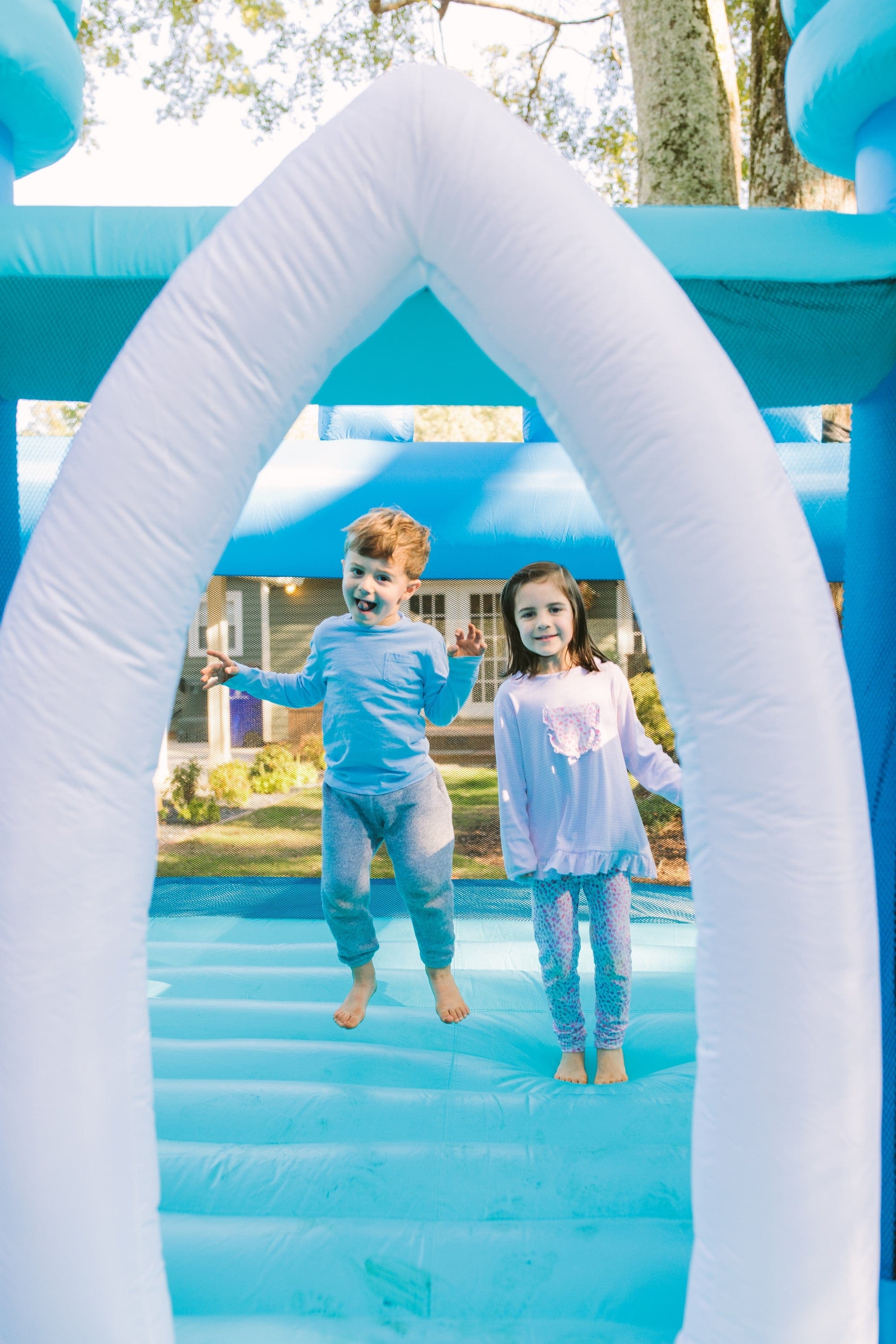 KidWise Princess Party Palace Bouncer - Inflatable Bounce House - Backyard Marketplace