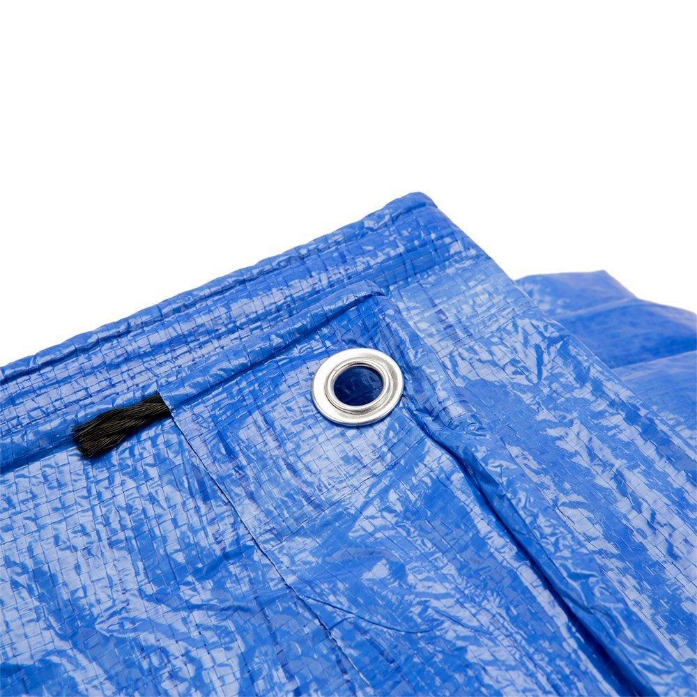 Multipurpose waterproof bounce house tarp with secure tie downs