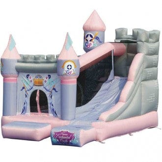 KIDWISE Princess Enchanted Castle with Slide - backyardplaystore