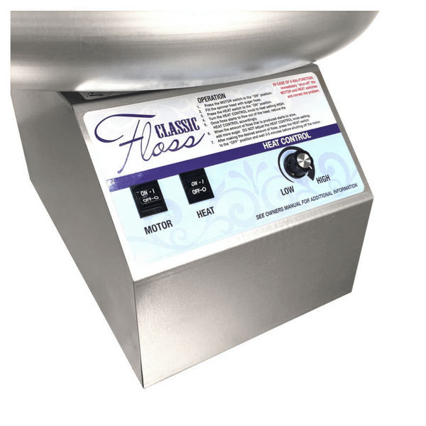 Classic Floss Cotton Candy Machine with Metal Bowl