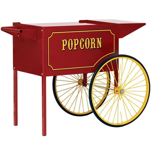 Large Red Popcorn Machine Cart