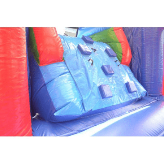 Rainbow Castle Commercial Bounce House With Slide Combo