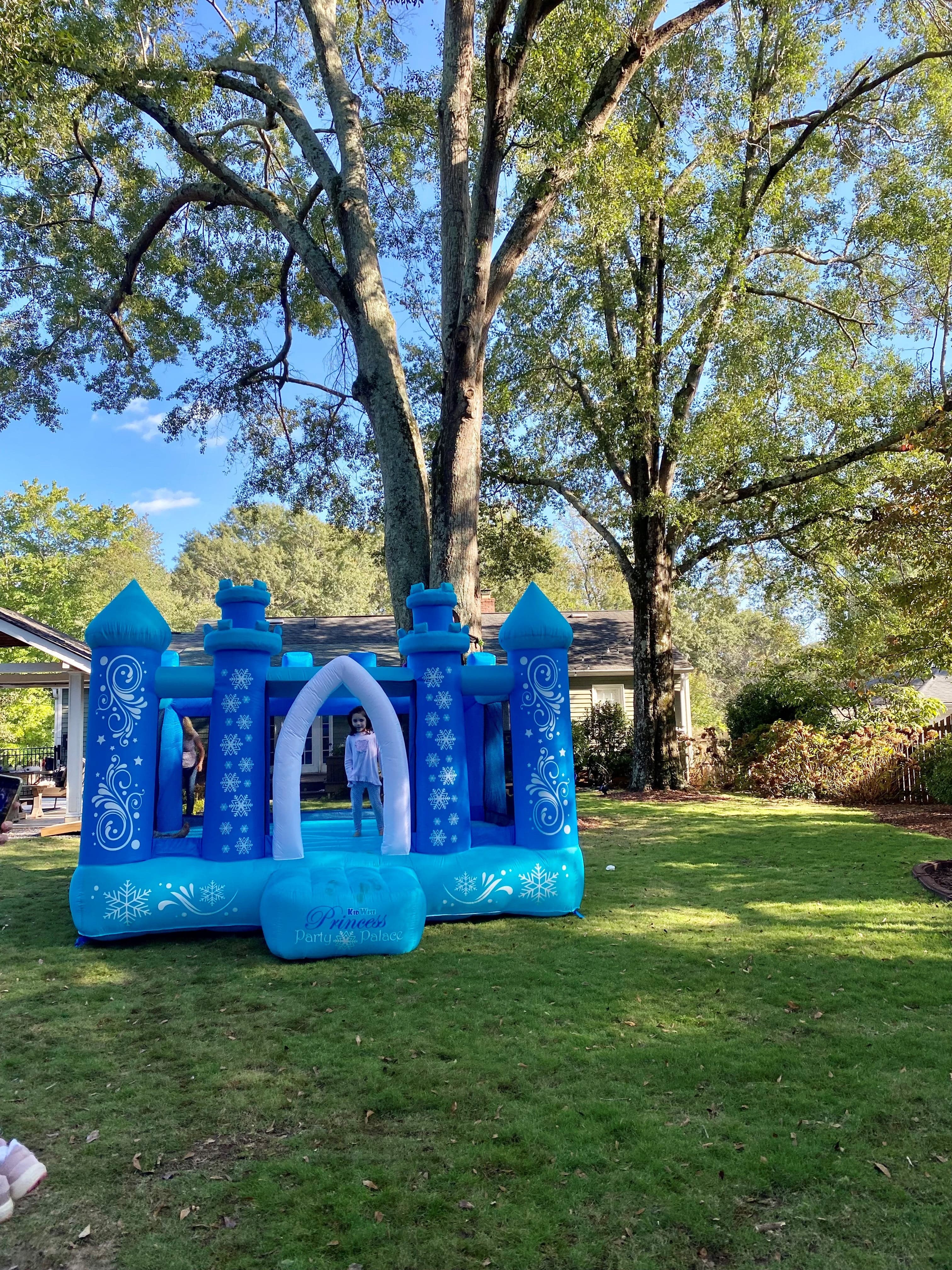 KidWise Princess Party Palace Bouncer - Inflatable Bounce House - Backyard Marketplace