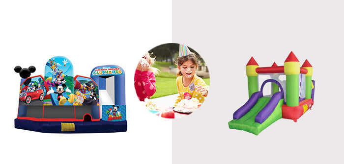 Comparing commercial and residential bounce houses
