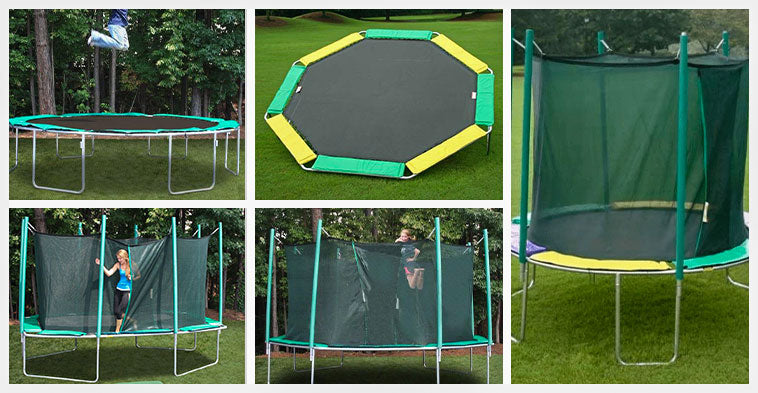 Different Types of trampoline based on shape, features, usage, size & age