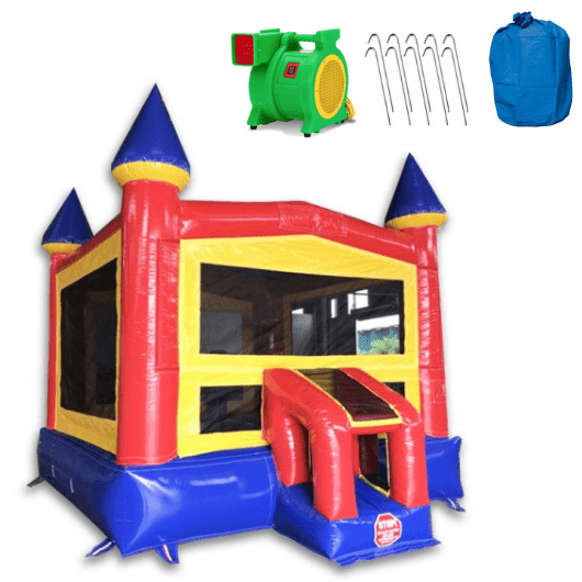 14'x14' Classic Castle Commercial Moonwalk Bounce House