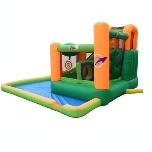 KidWise Endless Fun 11 in 1 Inflatable Bounce House with Waterslide