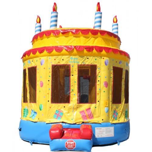 15' Birthday Cake Commercial Moonwalk Bounce House to Buy
