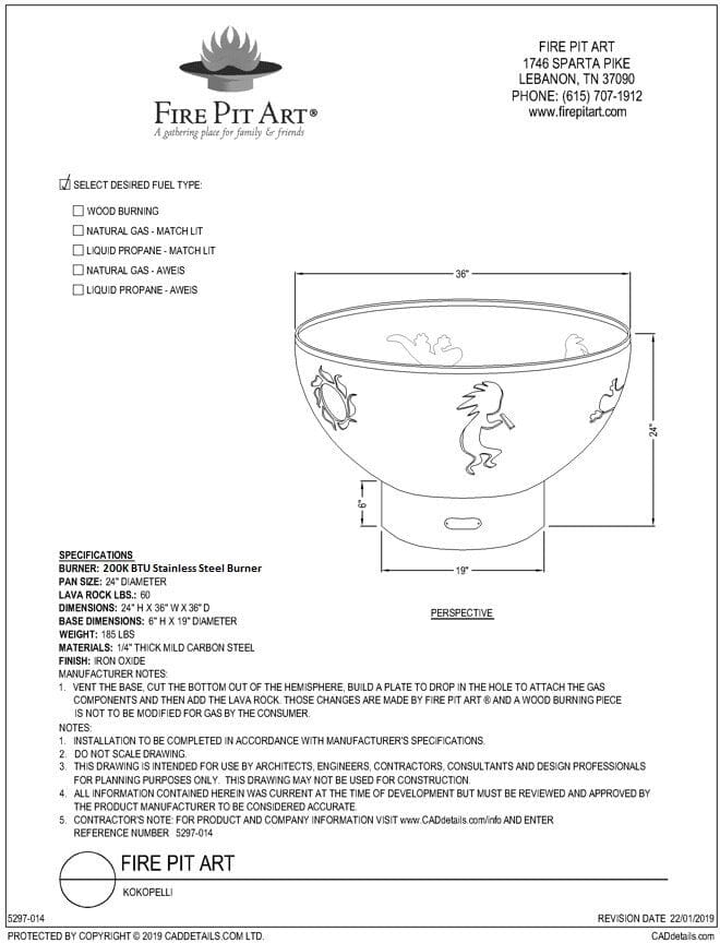 Fire Pit Art Kokopelli