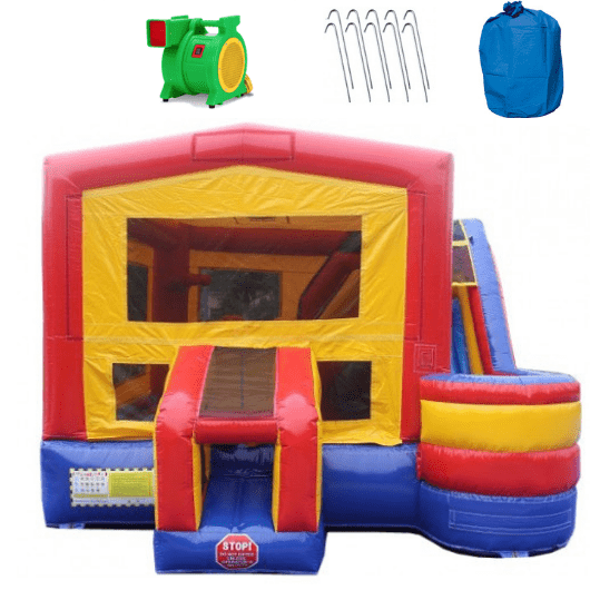4-1 Commercial Bounce House Combo-Wet 'n Dry