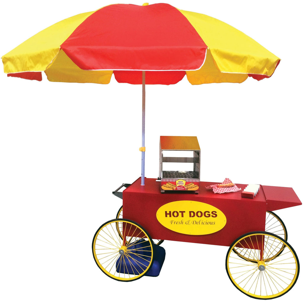 Hot Dog Wagon with Umbrella